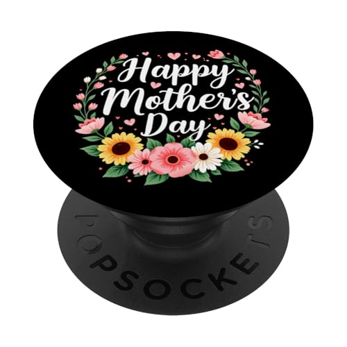 Floral Sunflowers Shirt for Mom Grandma Happy Mother's Day PopSockets Klebender PopGrip Floral Sunflowers Shirt for Mom Grandma Happy Mother's Day PopSockets Klebender PopGrip von Happy Mother's Day Mama Floral Gift Tees