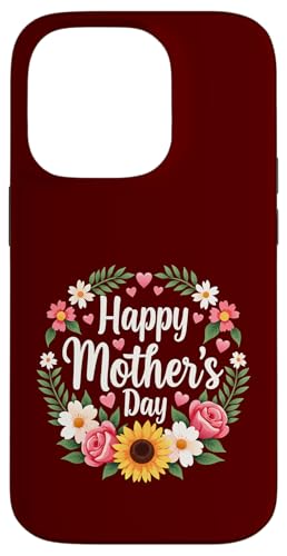 Happy Mother's Day Mama, süßes Blumenmuster für Ehefrau, Mama oder Oma Hülle für iPhone 14 Pro von Happy Mother's Day Mama Floral Gift Tees