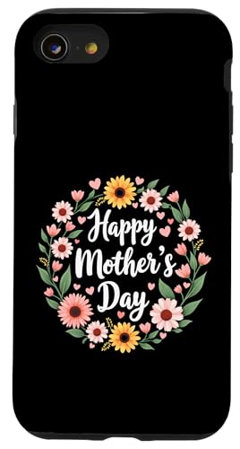 Happy Mother's Day Mama, süßes Blumenmuster für Ehefrau, Mama oder Oma Hülle für iPhone SE (2020) / 7 / 8 von Happy Mother's Day Mama Floral Gift Tees