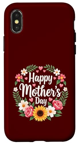 Happy Mother's Day Mama, süßes Blumenmuster für Ehefrau, Mama oder Oma Hülle für iPhone X/XS Happy Mother's Day Mama, süßes Blumenmuster für Ehefrau, Mama oder Oma Hülle für iPhone X/XS von Happy Mother's Day Mama Floral Gift Tees