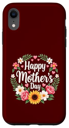 Happy Mother's Day Mama, süßes Blumenmuster für Ehefrau, Mama oder Oma Hülle für iPhone XR von Happy Mother's Day Mama Floral Gift Tees