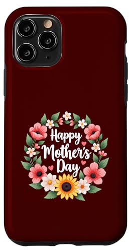 Happy Mother's Day Sonnenblumen Shirt für Frau Mama und Oma Hülle für iPhone 11 Pro von Happy Mother's Day Mama Floral Gift Tees