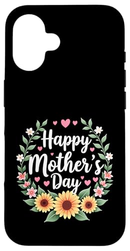 Happy Mother's Day Sonnenblumen Shirt für Frau Mama und Oma Hülle für iPhone 16 von Happy Mother's Day Mama Floral Gift Tees