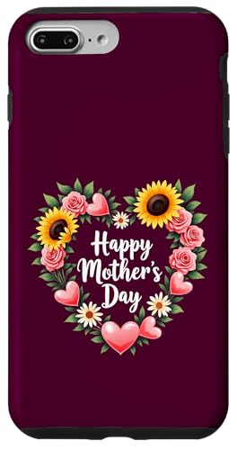 Happy Mother's Day Sonnenblumen Shirt für Frau Mama und Oma Hülle für iPhone 7 Plus/8 Plus von Happy Mother's Day Mama Floral Gift Tees