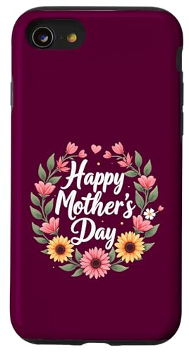 Happy Mother's Day Sonnenblumen Shirt für Frau Mama und Oma Hülle für iPhone SE (2020) / 7 / 8 von Happy Mother's Day Mama Floral Gift Tees