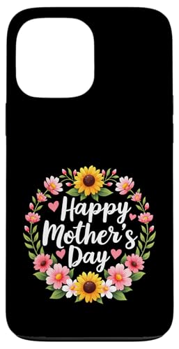 Happy Mother's Day Sonnenblumen Shirt für Mama und Oma Hülle für iPhone 13 Pro Max von Happy Mother's Day Mama Floral Gift Tees
