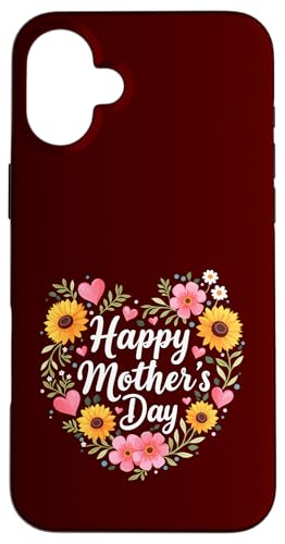 Happy Mother's Day Sonnenblumen Shirt für Mama und Oma Hülle für iPhone 16 Plus von Happy Mother's Day Mama Floral Gift Tees
