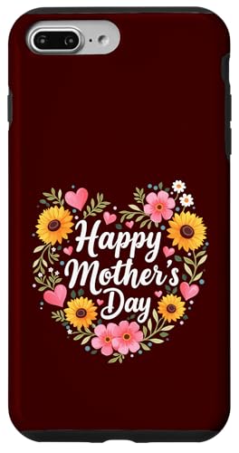 Happy Mother's Day Sonnenblumen Shirt für Mama und Oma Hülle für iPhone 7 Plus/8 Plus von Happy Mother's Day Mama Floral Gift Tees