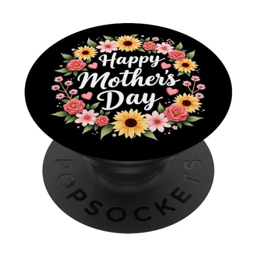 Süße Sonnenblume für Frauen und Oma, "Happy Mother's Day" PopSockets Klebender PopGrip Süße Sonnenblume für Frauen und Oma, "Happy Mother's Day" PopSockets Klebender PopGrip von Happy Mother's Day Mama Floral Gift Tees