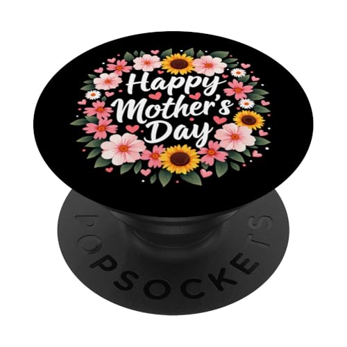 Süßes Happy Mother's Day Shirt für Mama Oma Frauen Floral PopSockets Klebender PopGrip Süßes Happy Mother's Day Shirt für Mama Oma Frauen Floral PopSockets Klebender PopGrip von Happy Mother's Day Mama Floral Gift Tees