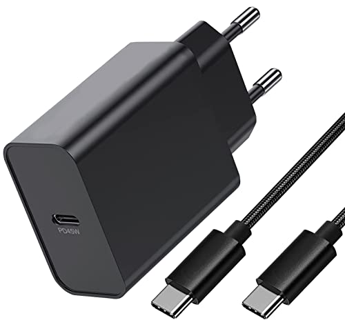 45W USB C Ladegerät Schnellladegerät mit Ladekabel für Samsung Galaxy S24 Ultra/S23 Plus/S23/S22 Ultra/S24+/S22/S21 S20 FE,Note 10 Plus/20 Ultra,A54 5G/A14 A34 A53 A23 A33,Tab S7 S8,Typ C Netzteile von Happy buying