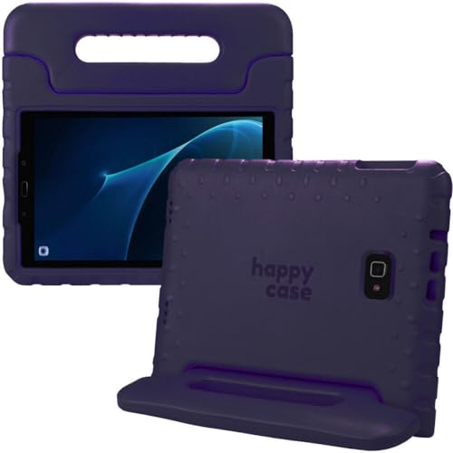 HappyCase Kinder Tablet Hülle Geeignet für Samsung Galaxy Tab A 10.1 (2016) | Kinderfreundliche Hülle | Schutzhülle | Kinderhülle | mit Griff und Ständer | Lila von HappyCase