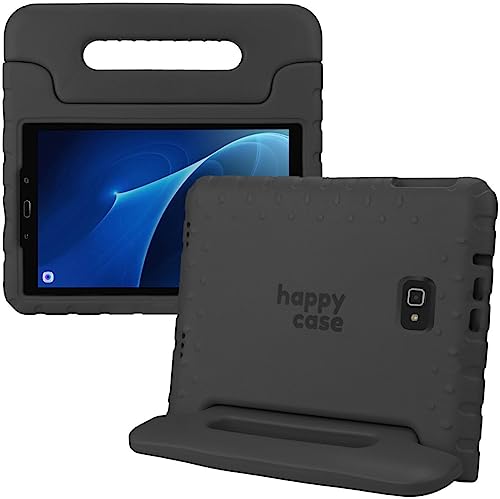 HappyCase Kinder Tablet Hülle Geeignet für Samsung Galaxy Tab A 10.1 2016 | Kinderfreundliche Hülle | Schutzhülle | Kinderhülle | mit Griff und Ständer | Schwarz von HappyCase