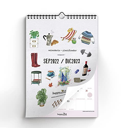 HappyMots - Wandkalender 2021 – 2022 – 16 Monate (September 2021 – Dezember 2022) – großer Wandkalender A3 – Ihr Monat mit einem Augenblick. Planen und Organisieren sind die erfolgreiche Basis. von HappyMots