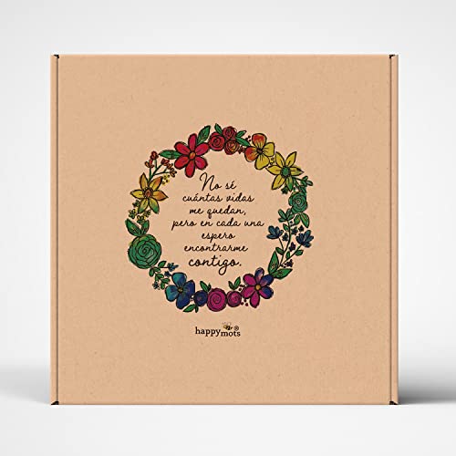 Happymots Geschenkset für Paare | Krone Love + romantisches Scheckheft für Paare | eine schöne spezielle Box für Verliebte, bereit zum Verschenken, originelle Geschenke für Damen | originelle von HappyMots