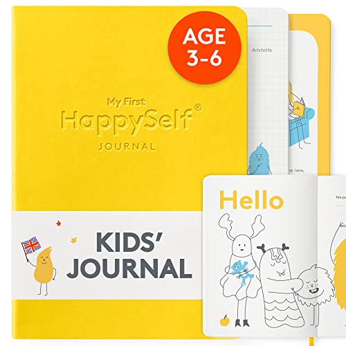The HappySelf Journal - My First Journal Edition - Für Kinder im Alter von 3-5 Jahren, um Glück zu fördern, positive Gewohnheiten zu entwickeln und zu pflegen [Englische Ausgabe] von HappySelf