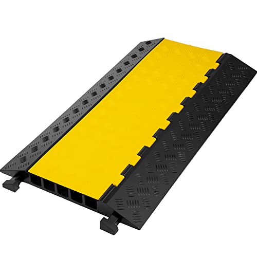 Happybuy 5 Kanal Überfahrschutz für Kabel aus Handelsüblichem Thermoplastischem Kautschuk mit Modularem Design, Hohe Sicherheit für Breite Anwendungen Happybuy 5 Kanal Überfahrschutz für Kabel aus Handelsüblichem Thermoplastischem Kautschuk mit Modularem Design, Hohe Sicherheit für Breite Anwendungen von Happybuy