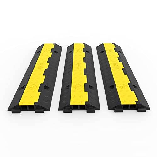 Happybuy Gummi-Kabelschutz Rampe Speed Bumps 2-Channel 3Pack von Happybuy