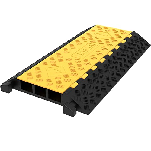 Happybuy Kanal-Kabelschutz 3 Kanal Schutzdrahtseilrampe Kabelbinder Schutz Flexibel Kabelbrücke Gummi Schwarz und Gelb Sichtbar Kanal: 5,1 X 5,8 Cm 3-Channel Happybuy Kanal-Kabelschutz 3 Kanal Schutzdrahtseilrampe Kabelbinder Schutz Flexibel Kabelbrücke Gummi Schwarz und Gelb Sichtbar Kanal: 5,1 X 5,8 Cm 3-Channel von Happybuy