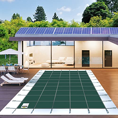 Happybuy Rechteckige Pool Sicherheitsabdeckung 16x32ft - Im Boden Grün Mesh Solid für Schwimmbad Winter Happybuy Rechteckige Pool Sicherheitsabdeckung 16x32ft - Im Boden Grün Mesh Solid für Schwimmbad Winter von Happybuy