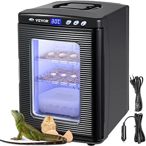 Happybuy Reptile Incubator 25L Scientific Lab Incubator Kühlen und Heizen 5-60 °C 12V / 110V Arbeit für kleine Reptilien (Schwarz) von Happybuy