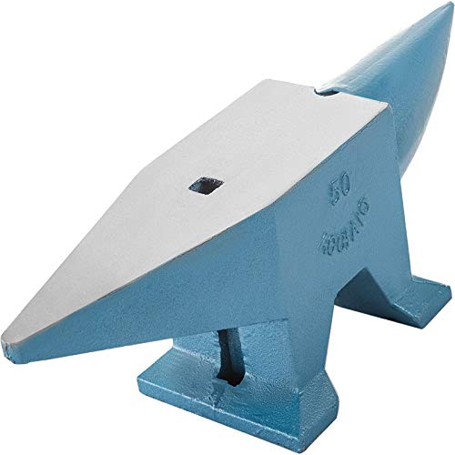 Happybuy Schmiede Amboss 48,1 kg Schmiede Zubehör Amboss Werkzeuge geschmiedeter Stahl mit rundem und quadratischem Loch robust von Happybuy