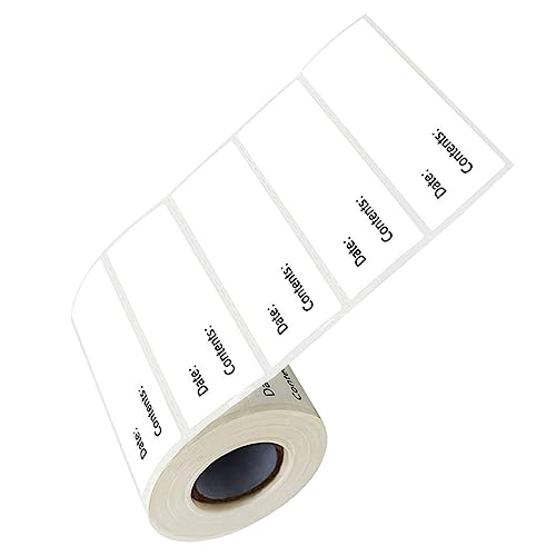Happyyami 1 Rolle Vorratsetiketten für Behälter Flaschenaufkleber küchenetiketten labels registerkarten Kühlschrank Essen Lebensmitteletikett Etiketten für Flaschen Kupferplattenaufkleber von Happyyami