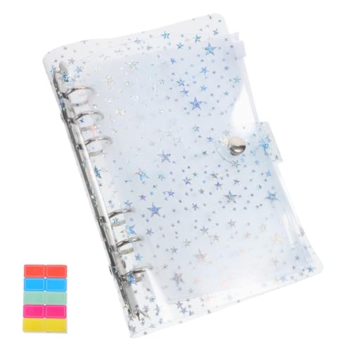 Happyyami 1 Satz Budget Live -Tasche Geldsparordner Sparbuch nachfüllbarer Loseblatt-Ordner Budgetordner für Geldbinder zum Sparen von Bargeld Geldscheinbuch PVC Weiß von Happyyami