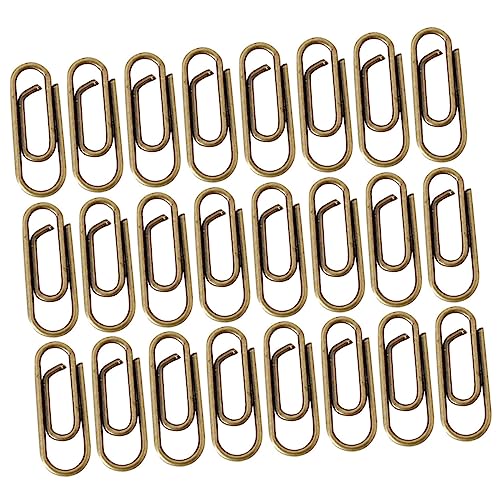 Happyyami 1 Satz Büroklammer Büroklammer Zinken Papierverschlüsse Büroklammer Geformt Schulbedarf Büro Dokument Clips Papierklammer Bürobedarf Datei Clips Büro Büroklammern Metall 100 Stück von Happyyami