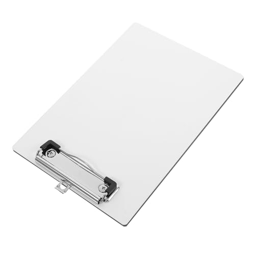 Happyyami 1 Satz Gürtelclip-Schreibblock Büro-Klemmbrett Zwischenablage zeichnen MDF-Platte Weiß von Happyyami