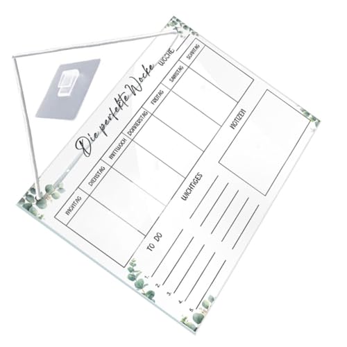 Happyyami 1 Set Löschbarer Memo Schul Wochenplaner Löschbarer Zeitplan Wandplaner Monatsplaner Kleine Hängeplaner Tafeln Kinderarbeit Weißer Notizblock Planungswandtafel Aus Acryl von Happyyami