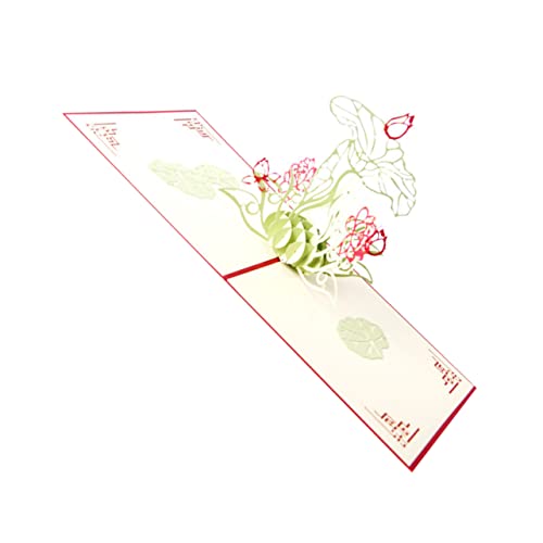 Happyyami 1 Stück Popup-Karte Seerosenkarten 3D-Popup-Grußkarten Blume danke 3D-Blumen-Geburtstagskarte 3D-Abschluss-Grußkarten Grußkarten aus Papier 3D-Grußkarten für Absolventen rot Happyyami 1 Stück Popup-Karte Seerosenkarten 3D-Popup-Grußkarten Blume danke 3D-Blumen-Geburtstagskarte 3D-Abschluss-Grußkarten Grußkarten aus Papier 3D-Grußkarten für Absolventen rot von Happyyami
