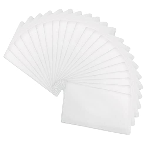Happyyami 100 Stück Id-fall Schutzhüllen Für Sozialversicherungskarten Kartenhüllen Beschützer Ultra Schutzhüllen Für Visitenkarten Schlüssel Kreditkartenhülle Weiß Pvc von Happyyami