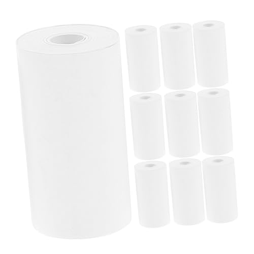 Happyyami 10Stücke Thermopapier für Kassenrollen Hochwertiges Thermodruckpapier für Einzelhandel und Selbstklebend Vielseitig Einsetzbar für Pos Terminals von Happyyami