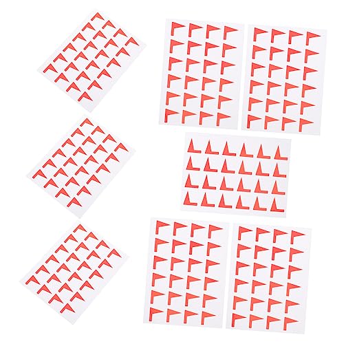 Happyyami 12 Blatt Tag-Aufkleber Etikettenkennzeichnungsaufkleber farbig Markierungen klebrig klein Kartenflaggenaufkleber selbstklebender Klassifikationsaufkleber Papier rot Happyyami 12 Blatt Tag-Aufkleber Etikettenkennzeichnungsaufkleber farbig Markierungen klebrig klein Kartenflaggenaufkleber selbstklebender Klassifikationsaufkleber Papier rot von Happyyami