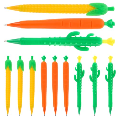 Happyyami 12 Stück Druckbleistift Löschbar Bunt Nachfüllung Zeichnung Automatische Bleistifte Jumbo-bleistifte Bleistifte Für Erwachsene Karikatur Kunst Plastik von Happyyami