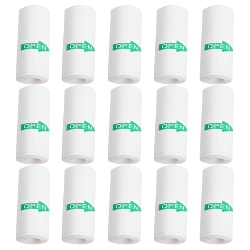 Happyyami 15 Stück Mini-druckpapier Versandetiketten Aufkleber Zum Beschriften Adressetiketten Für Drucker Briefumschlagdrucker Namensetiketten Weiß Selbstklebendes Papier von Happyyami