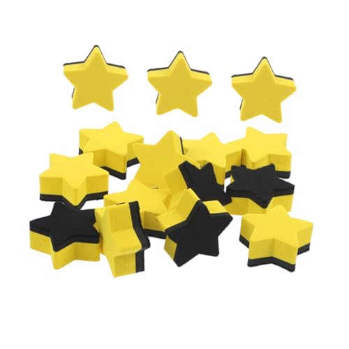 Happyyami 15 Stück Pentagramm-radiergummi Klassenzimmer Bretter Büro-trockenlöscher Party Planke Studenten Tipp Weiß Magnetischer Whiteboard -radiergummi Und Filzstoff Gelb Happyyami 15 Stück Pentagramm-radiergummi Klassenzimmer Bretter Büro-trockenlöscher Party Planke Studenten Tipp Weiß Magnetischer Whiteboard -radiergummi Und Filzstoff Gelb von Happyyami
