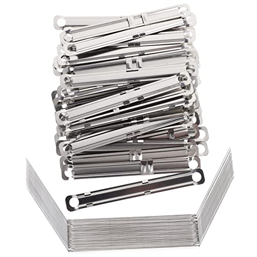 Happyyami 150 Stück Bindeclip aus Metall Büroklammern Verschluss Schreibwaren Ordnerringe Metall -Lose -Blatt -Bindemittel Ringe Papierverschlüsse Eisen vernickelt Silber Happyyami 150 Stück Bindeclip aus Metall Büroklammern Verschluss Schreibwaren Ordnerringe Metall -Lose -Blatt -Bindemittel Ringe Papierverschlüsse Eisen vernickelt Silber von Happyyami