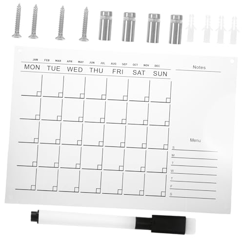Happyyami 1Satz Acryl Wandkalender Löschbare Nachrichtentafel Transparenter Wochenplaner Abwischbare Monatsübersicht mit Pins und Whiteboard Stift Vielseitig Einsetzbar für Kreative Planung Happyyami 1Satz Acryl Wandkalender Löschbare Nachrichtentafel Transparenter Wochenplaner Abwischbare Monatsübersicht mit Pins und Whiteboard Stift Vielseitig Einsetzbar für Kreative Planung von Happyyami