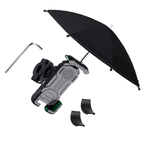 Happyyami 1Satz Fahrrad Handyhalterung mit Regenschirm Universeller Smartphone Halter für Geräte Einfach zu Montieren für Sicheres Fahren und Navigation Happyyami 1Satz Fahrrad Handyhalterung mit Regenschirm Universeller Smartphone Halter für Geräte Einfach zu Montieren für Sicheres Fahren und Navigation von Happyyami