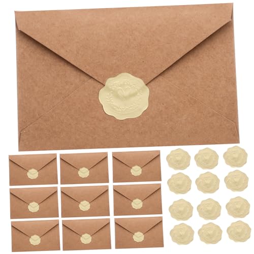 Happyyami 1Satz Multifunktions Kartenumschläge aus Kraftpapier Elegante Einladungsumschläge für Hochzeiten Geburtstagsfeiern und Besondere Anlässe Herzaufkleber Happyyami 1Satz Multifunktions Kartenumschläge aus Kraftpapier Elegante Einladungsumschläge für Hochzeiten Geburtstagsfeiern und Besondere Anlässe Herzaufkleber von Happyyami