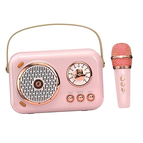 Happyyami 1Satz Tragbarer Lautsprecher mit Mikrofon Kompaktes Karaoke für Zuhause Telefonmikrofon Leicht Handlich Partys Happyyami 1Satz Tragbarer Lautsprecher mit Mikrofon Kompaktes Karaoke für Zuhause Telefonmikrofon Leicht Handlich Partys von Happyyami