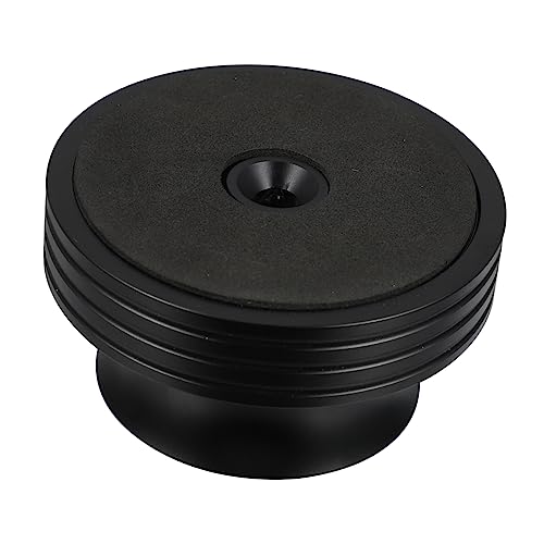 Happyyami 1Stück Aluminium Vinyl Gewichtsstabilisator Für Schwarz Zur Reduzierung Von Vibrationen Verbesserung Der Klangqualität Zubehör Für Musikliebhaber von Happyyami