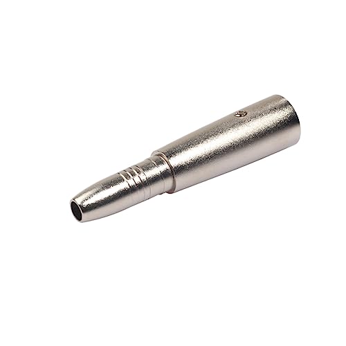 Happyyami 1Stück XLR Pin Mono Buchse Audio Adapter Mikrofon Audio für Stereolautsprecher Langlebig Kompakt für Verschiedene Audio Anwendungen von Happyyami