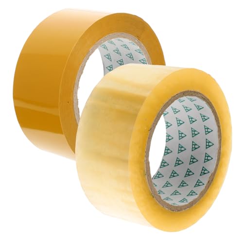 Happyyami 2 Rollen Dichtungsband Durchsichtiges Paketband Streifen Haushaltsklebeband Für Klare Bandverpackung Ziehen Um Groß Strapazierfähiges Transparentes Klebeband Büro Dauerhaft Bopp von Happyyami