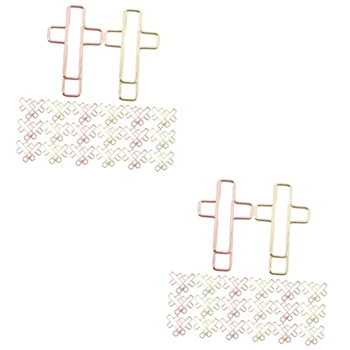 Happyyami 2 Sätze Kreuzclip Kreuz Büroklammern Herz Büroklammern Bunt Büroklammern Klein Süße Büroklammern Die Schlüssel Geformt Clips Papierclip Größe Eisen 20 Stück * 2 von Happyyami