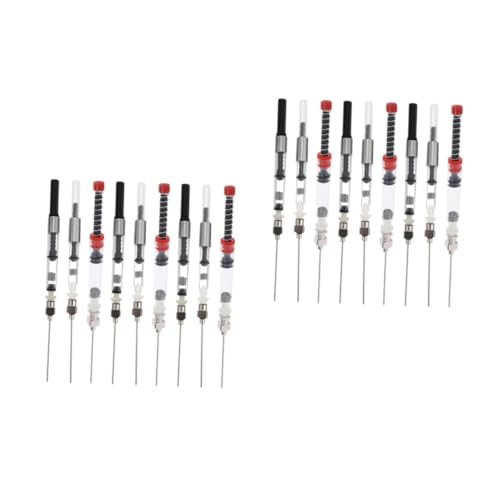 Happyyami 2 Sätze Tintenabsorber Tintenfüller Marker Füllfederhalter Tintenabsorber Schreiber Füllfederhalter Füllfederhalter Konverter Tintennachfüllkonverter Seemannskonverter 9 Stück * 2 von Happyyami