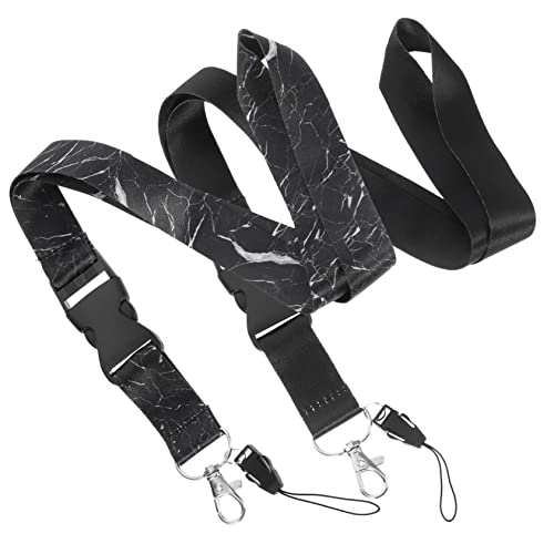 Happyyami 2 Stück Handyriemen Lanyards hängende Ketten für Mobiltelefone Schlüssel lang einstellbar kassetten kartenanhänger ID-Karten-Hängeketten vielseitige hängende Seile Plastik Black Happyyami 2 Stück Handyriemen Lanyards hängende Ketten für Mobiltelefone Schlüssel lang einstellbar kassetten kartenanhänger ID-Karten-Hängeketten vielseitige hängende Seile Plastik Black von Happyyami