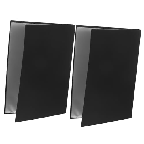 Happyyami 2 Stück Ordner einfügen Dokumentorganisator Schulmappen Ordner für Klavier Seitenhalter für Musiknotizen Papier-Organizer-Ordner Ordner für Chormusik Black von Happyyami